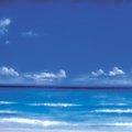 Motiv Himmel mit Meer + Strand | Motive with sea + beach sky 400 x 500 cm