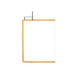Openend Rahmen / frame | 75 x 90 cm white single net