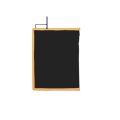 Openend Rahmen / frame | 75 x 90 cm black double net